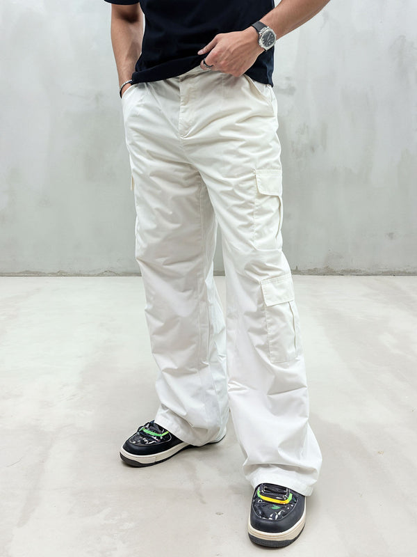 UNISEX Ice White Utility Cargo Pants