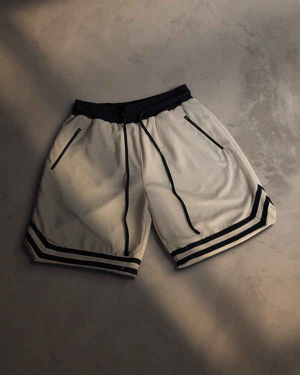 Hypermesh Ice White Unisex Mesh Shorts