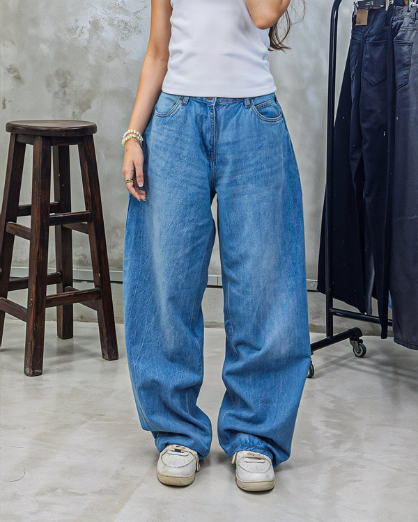 UNISEX Ocean Breeze Baggy Denim Jeans